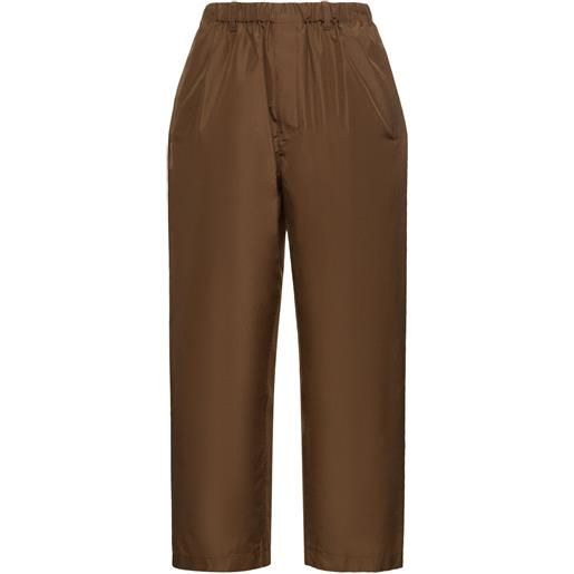 LEMAIRE pantaloni relaxed fit in seta