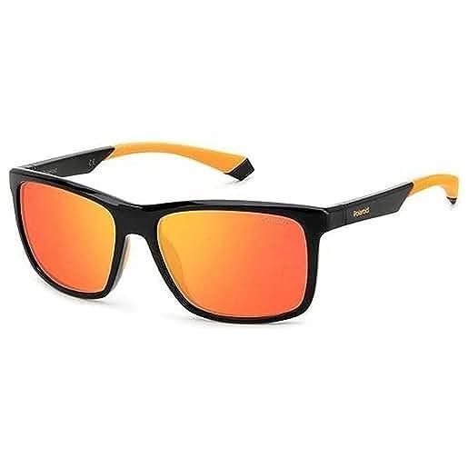 Polaroid pld 7043/s sunglasses, 8lz/oz black orange, l men's