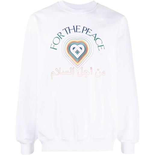 Casablanca felpa for the peace - bianco