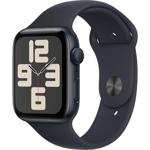 Apple watch se gpscassa 44mm in alluminio mezzanotte con cinturino sport mezzanotte - m-l