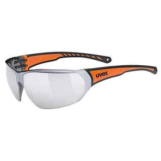 Uvex sportstyle 204, occhiali sportivi unisex, specchiato, comfort senza pressione e tenuta perfetta, pink white/pink, one size