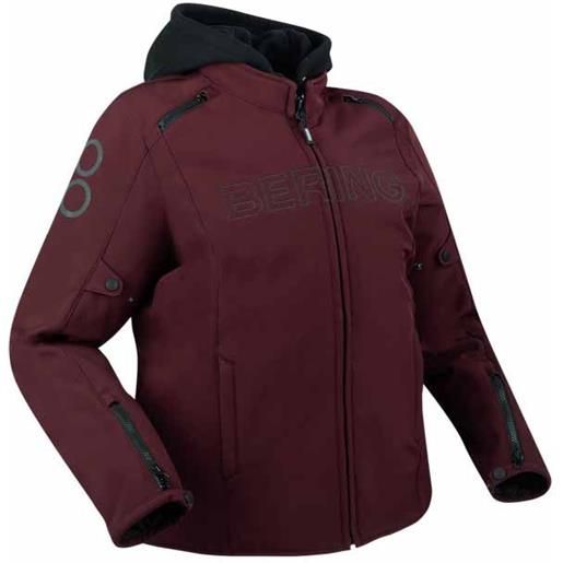 Bering davis qs oversized hoodie jacket rosso t6 donna