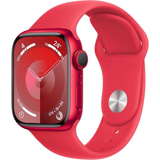 Apple series 9 gps 41 mm sport band watch rosso s-m