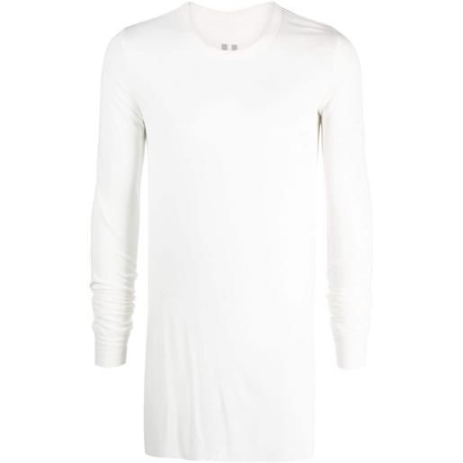 Rick Owens DRKSHDW t-shirt semi trasparente - bianco