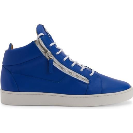 Giuseppe Zanotti sneakers frankie con placca logo - blu