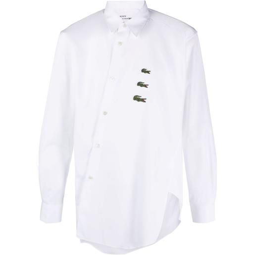 Comme Des Garçons Shirt camicia asimmetrica comme des garçons x lacoste - bianco