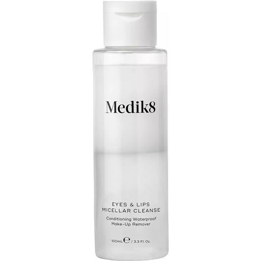 Medik8 struccante micellare eyes & lips micellar cleanse (conditioning waterproof make-up remover) 100 ml