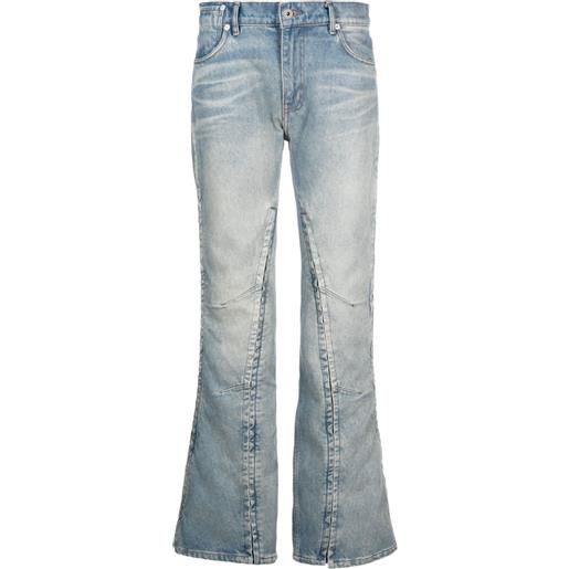 Y/Project jeans dritti hook and eye - blu