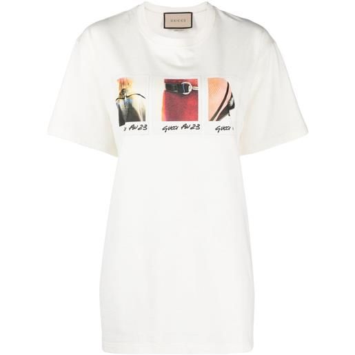 Gucci t-shirt con stampa - toni neutri