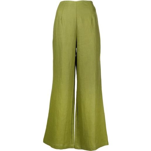 Faithfull the Brand pantaloni svasati ottavio - verde