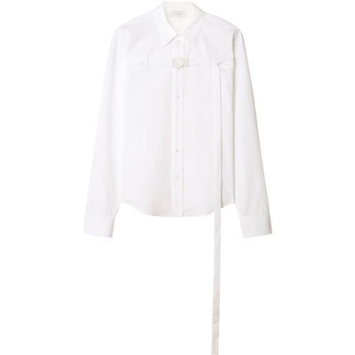 Off-White camicia con dettaglio cut-out - bianco