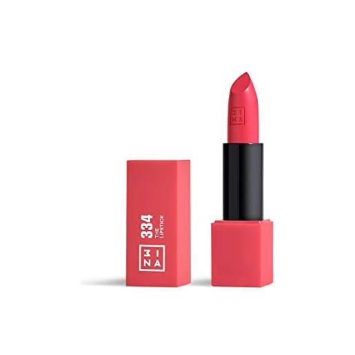3ina makeup - the lipstick 334 - rosa anguria - rossetto matte - alta pigmentazione - rossetti cremosi - profumo di vaniglia e custodia magnetica - lucido e mat - vegan - cruelty free
