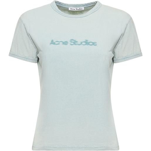ACNE STUDIOS t-shirt in jersey di cotone con logo