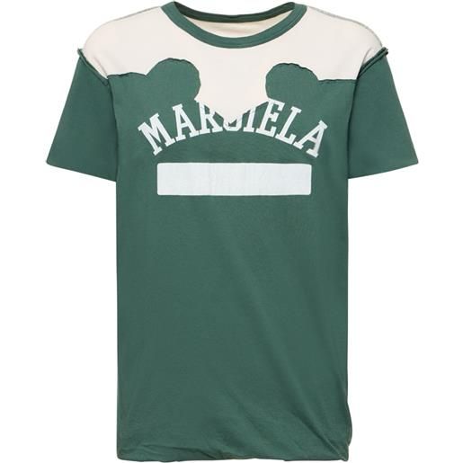 MAISON MARGIELA t-shirt in jersey con stampa logo