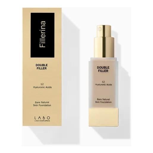 LABO INTERNATIONAL Srl fillerina double filler bare natural skin foundation 108 dark cool labo 30ml