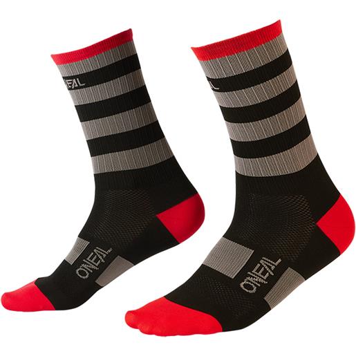 ONEAL calze o neal mtb perfomance stripe grigio rosso