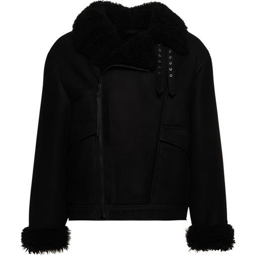 ACNE STUDIOS giacca liana in shearling distressed