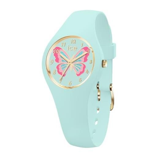 Ice-watch - ice fantasia butterfly bloom - orologio blu da bambine con cinturino in plastica - 021953 (extra small)