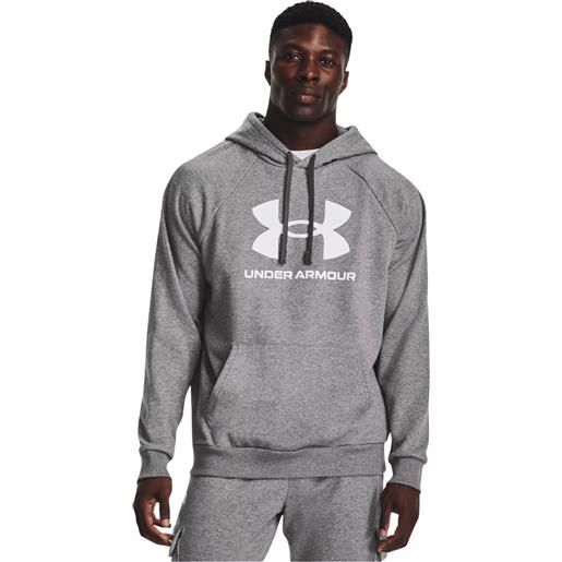 UNDER ARMOUR rival fleece logo felpa con cappuccio uomo