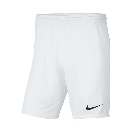 Nike park iii, pantaloncino bambini e ragazzi, bianco (white), 8-10 anni