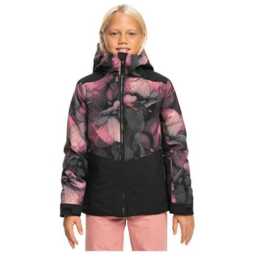 Roxy silverwinter giacca da snow imbottita da ragazza 8-16 nero