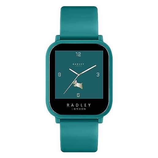 Radley verderame rys10-2159 - orologio intelligente da donna, al quarzo, digitale, con cinturino in silicone, verderame, cinturino