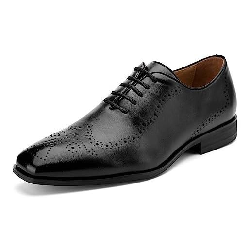 MEIJIANA scarpe oxford uomo eleganti scarpe stringate basse uomo oxford vintage scarpe uomo estive, marrone-2, 41 eu (8 uk)