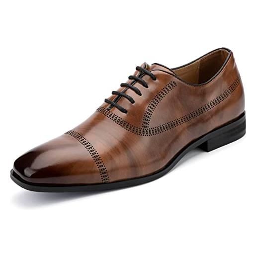 MEIJIANA scarpe oxford uomo eleganti scarpe stringate basse uomo oxford vintage scarpe uomo estive, nero-5, 43 eu (10 uk)