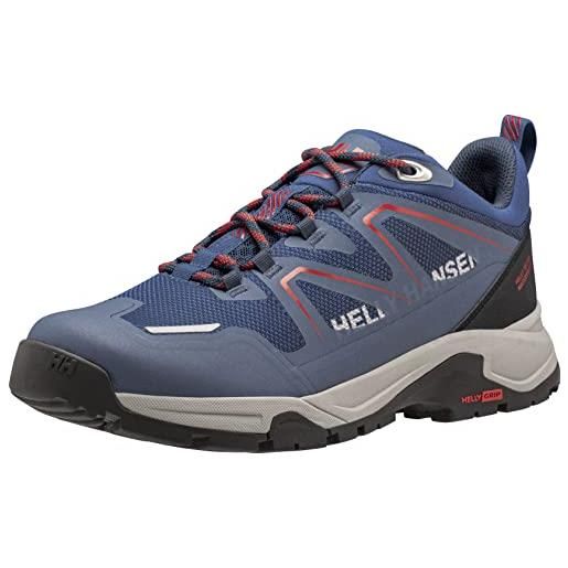 Helly hansen cascade low ht, scarpe da camminata. Uomo, 606 deep fjord, 41 eu