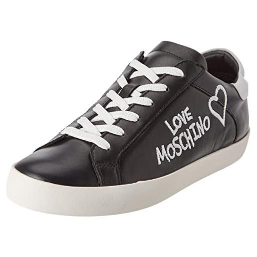 Love Moschino, ja15292g1fia1, sneaker donna , nero, 38 eu