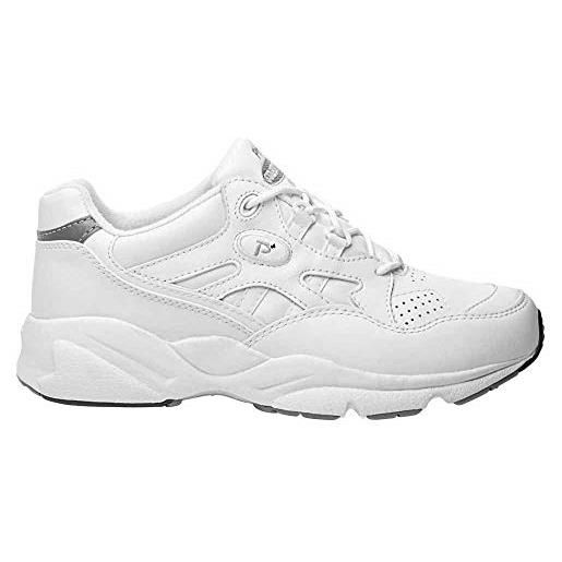 Propét stabilità walker, scarpe da ginnastica uomo, bianco, 45.5 eu larga