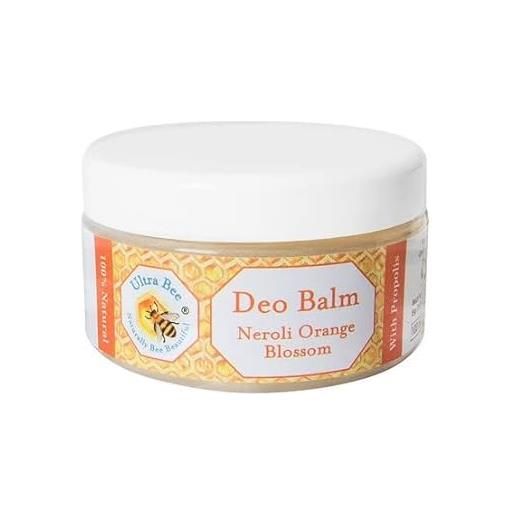 Ultra Bee crema deodorante balsamo 100% naturale con neroli (boccioli d' arancia) confezione da 100 ml