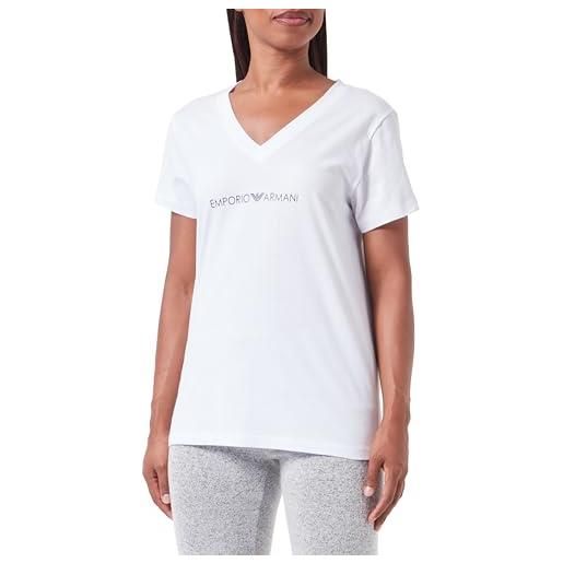 Emporio Armani maglietta da donna con logo iconic t-shirt, artico, m