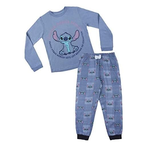 Disney stitch pigiama donna, t-shirt e pantaloni lunghi set 2 pezzi da donna, cotone morbido, pigiama stitch per donna e ragazze (s)