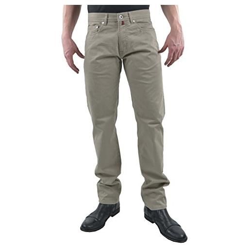 Pierre Cardin melange structure satin-lyon pantaloni, beige (beige 28), w42 (taglia produttore: 42/34) uomo