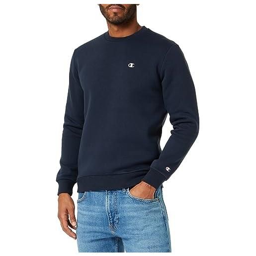 Champion legacy felpa girocollo powerblend fleece uomo, bianco, xl