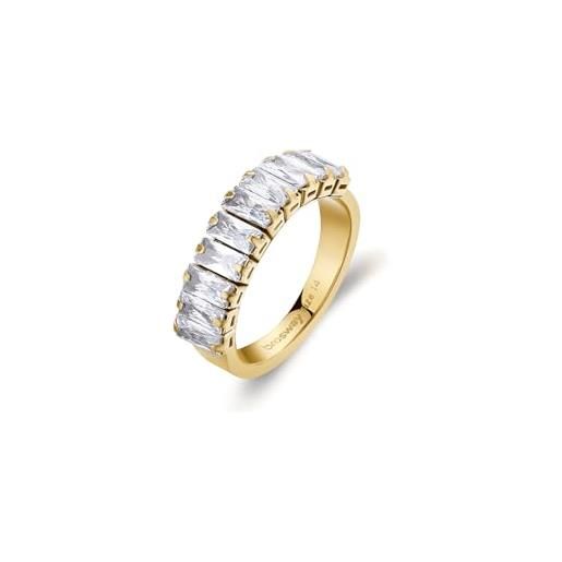 Brosway anello donna in acciaio, anello donna collezione desideri - beia002d