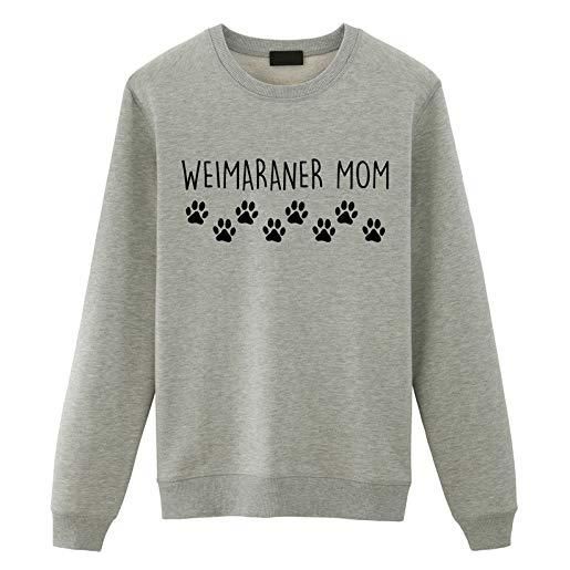 Fellow Friends - weimaraner mom sweater, weimaraner lover gift womens sweatshirt medium grey