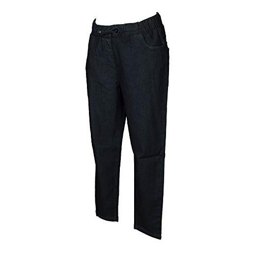 RAGNO pantalone lungo tempo libero pantaloni comfort in denim donna articolo d664pb felpa denim baggy, 139 notte, 4-quarta