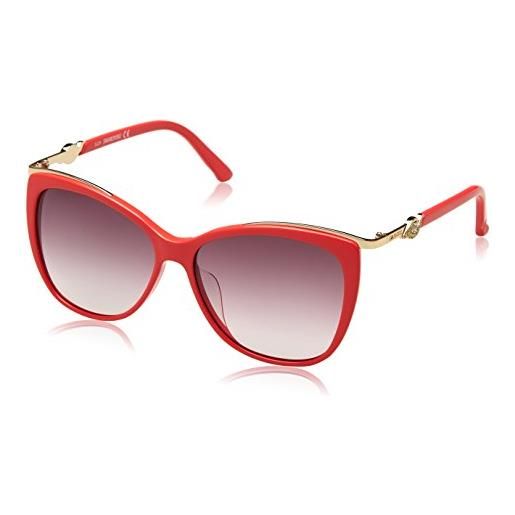 Swarovski sunglasses sk0104 66f-57-14-140 occhiali da sole, rosso (rot), 57 donna