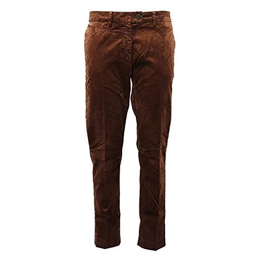 Mason's 0701af pantalone donna brown velvet trouser woman [44]