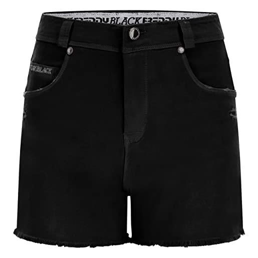 FREDDY - shorts black distressed con fondo sfrangiato, donna, nero, small
