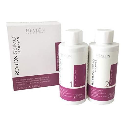 REVLON revlonissimo technics-detergente per colorare, 2 pezzi, 200 ml occhiali, multi-coloured, 100 ml (2er pack) donna
