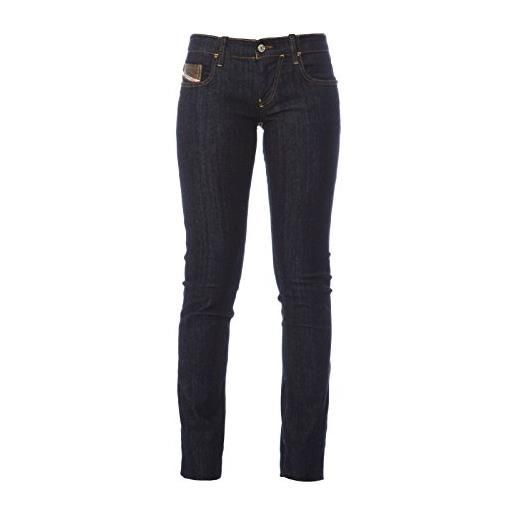 Diesel donna jeans pantaloni skinny grupee super slim 0881k (w28/l32, blu)
