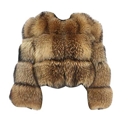 YAOTT donna inverno spessa calda cappotto comodo giacca parka cappotto spesso in pelliccia artificiale parka giacca elegante overcoat capispalla 2 m