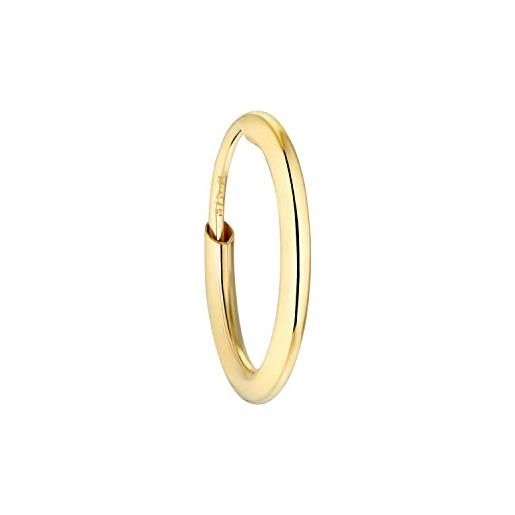 Amor single creole gioielli per orecchie unisex da donna e uomo, 1 cm, oro, viene fornito in una scatola regalo per gioielli, 2021578