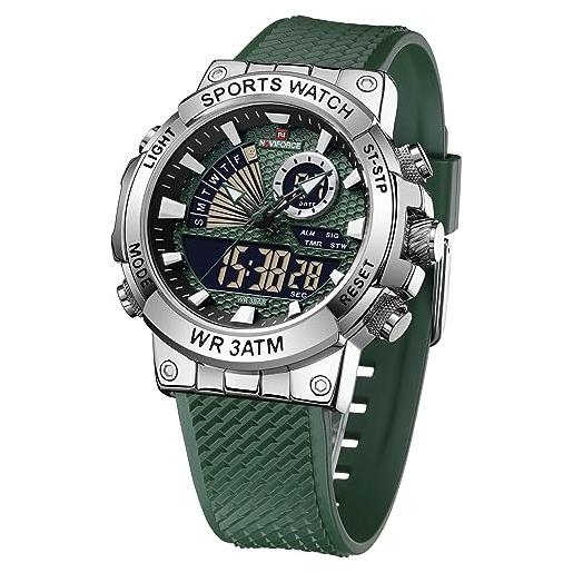 BY BENYAR uomo analogico digitale orologi sportivi quarzo militare impermeabile multifunzione cronografo cinturino in silicone orologio