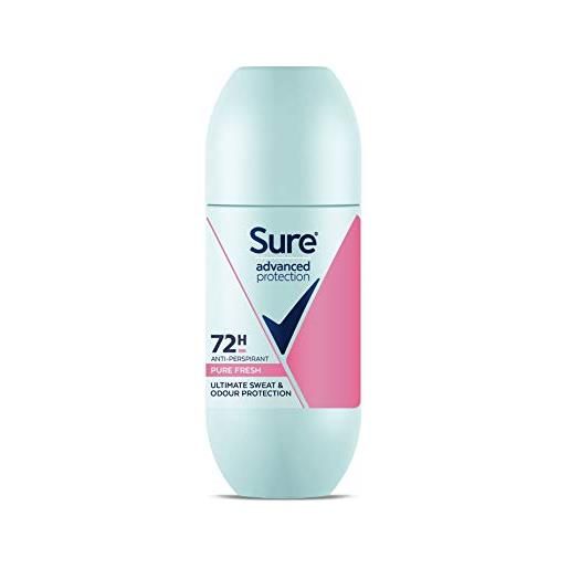 Sure - deodorante roll on da donna advanced protection pure fresh, 100 ml