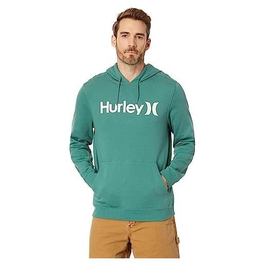 Hurley o&o solid fleece po maglione pullover, mojito profondo, s uomo