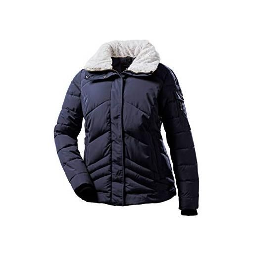 STOY wmn quilted jckt a, giacca effetto piumino donna, dark curry, 46